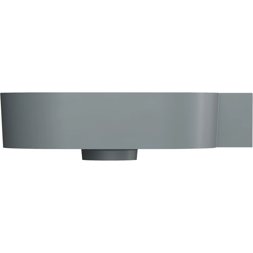 Umywalka nablatowa/wisząca - prawa 55x38 cm ash grey mat Omnires Ovo