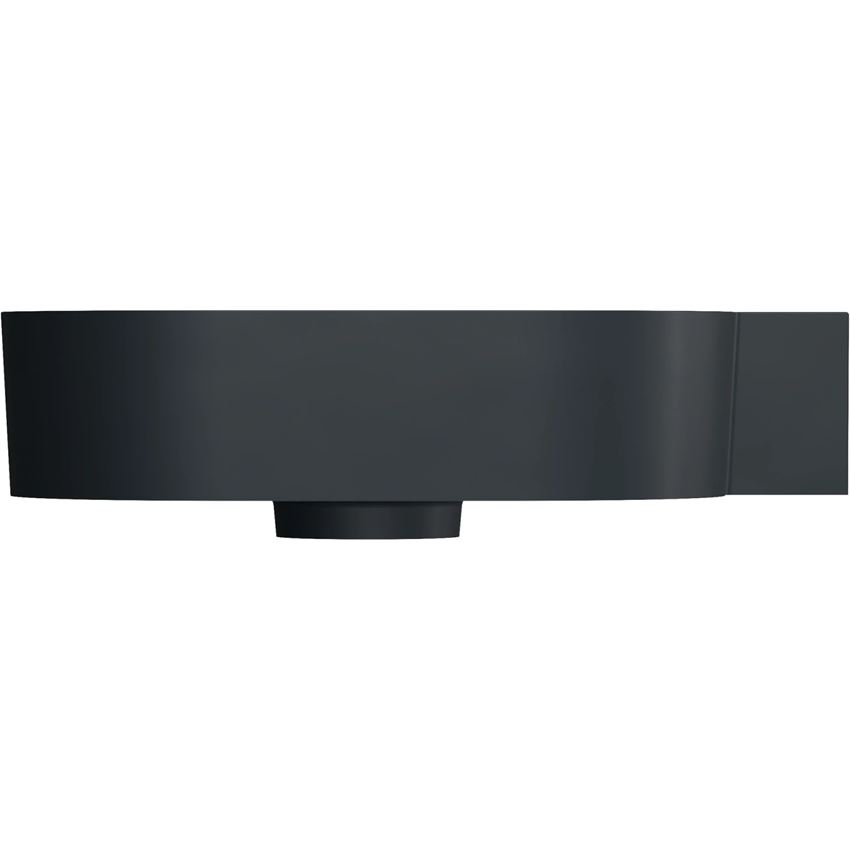 Umywalka nablatowa/wisząca - prawa 55x38 cm black lava mat Omnires Ovo