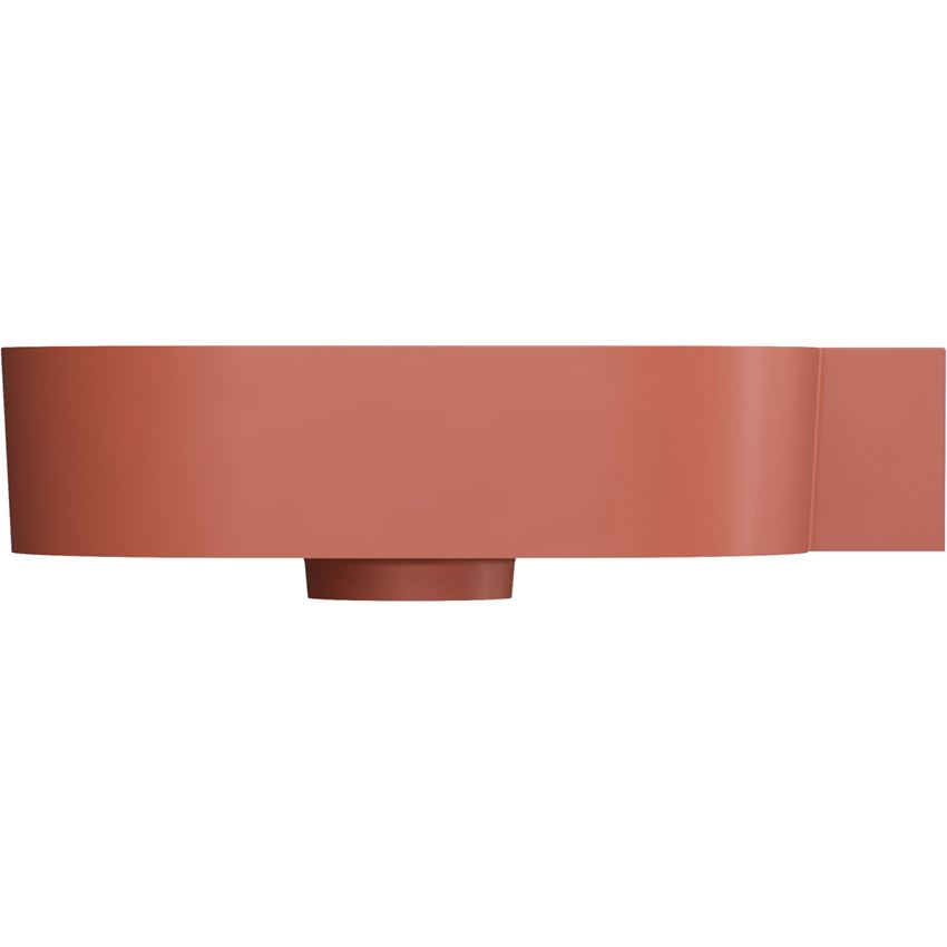 Umywalka nablatowa/wisząca - prawa 55x38 cm terracotta mat Omnires Ovo