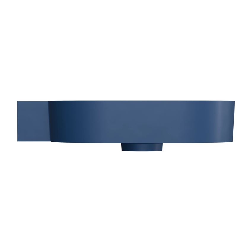 Umywalka nablatowa/wisząca - lewa 64x44 cm midnight blue mat Omnires Ovo