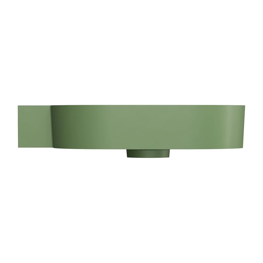 Umywalka nablatowa/wisząca - lewa 64x44 cm olive mat Omnires Ovo