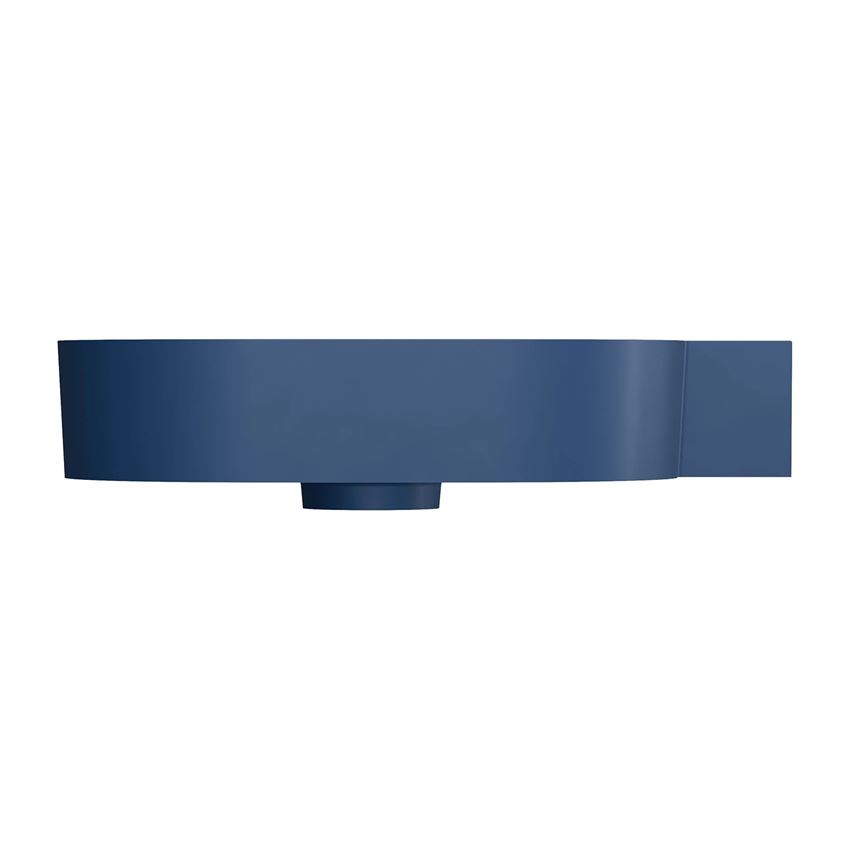 Umywalka nablatowa/wisząca - prawa 64x44 cm midnight blue mat Omnires Ovo