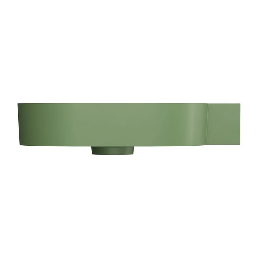Umywalka nablatowa/wisząca - prawa 64x44 cm olive mat Omnires Ovo