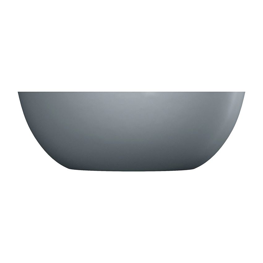 Wanna wolnostojąca bez przelewu 148x75 cm ash grey mat Omnires Shell