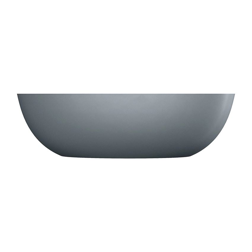 Wanna wolnostojąca bez przelewu 175x78 cm ash grey mat Omnires Shell