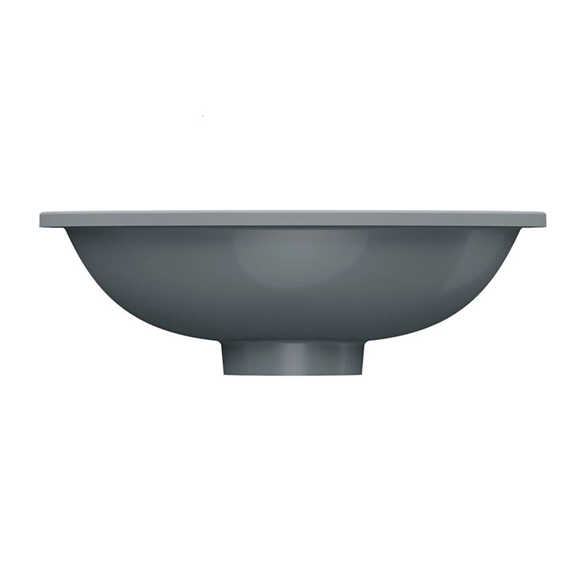 Umywalka podblatowa 38x25 cm ash grey mat Omnires Shell