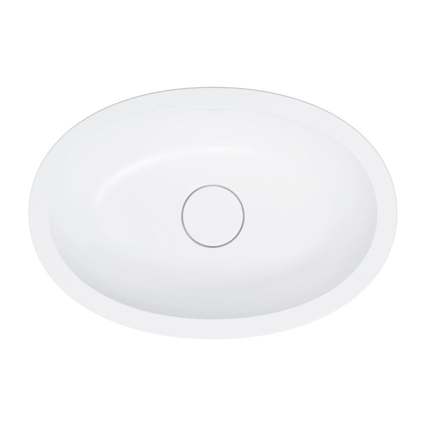 Umywalka podblatowa 55 cm biały mat Omnires Shell