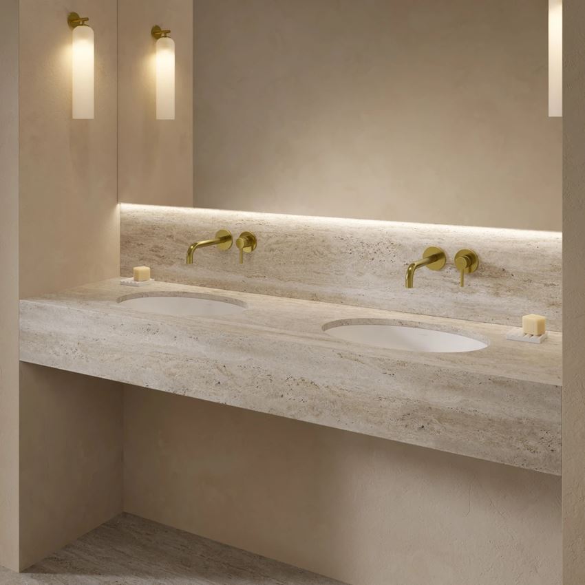 Umywalka podblatowa 55 cm biały mat Omnires Shell