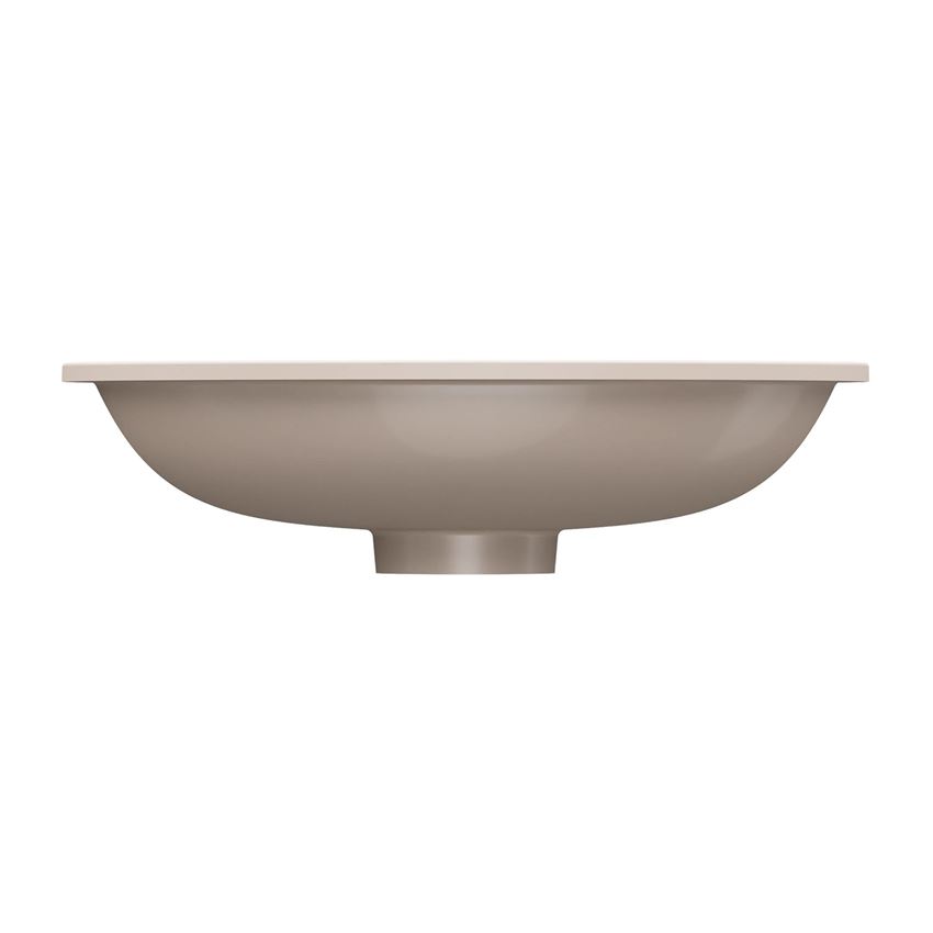 Umywalka podblatowa 48x31 cm dune beige mat Omnires Shell