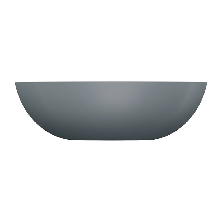 Umywalka nablatowa 50 cm ash grey mat Omnires Shell