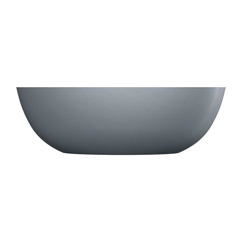 Wanna wolnostojąca bez przelewu 160x75 cm ash grey mat Omnires Shell