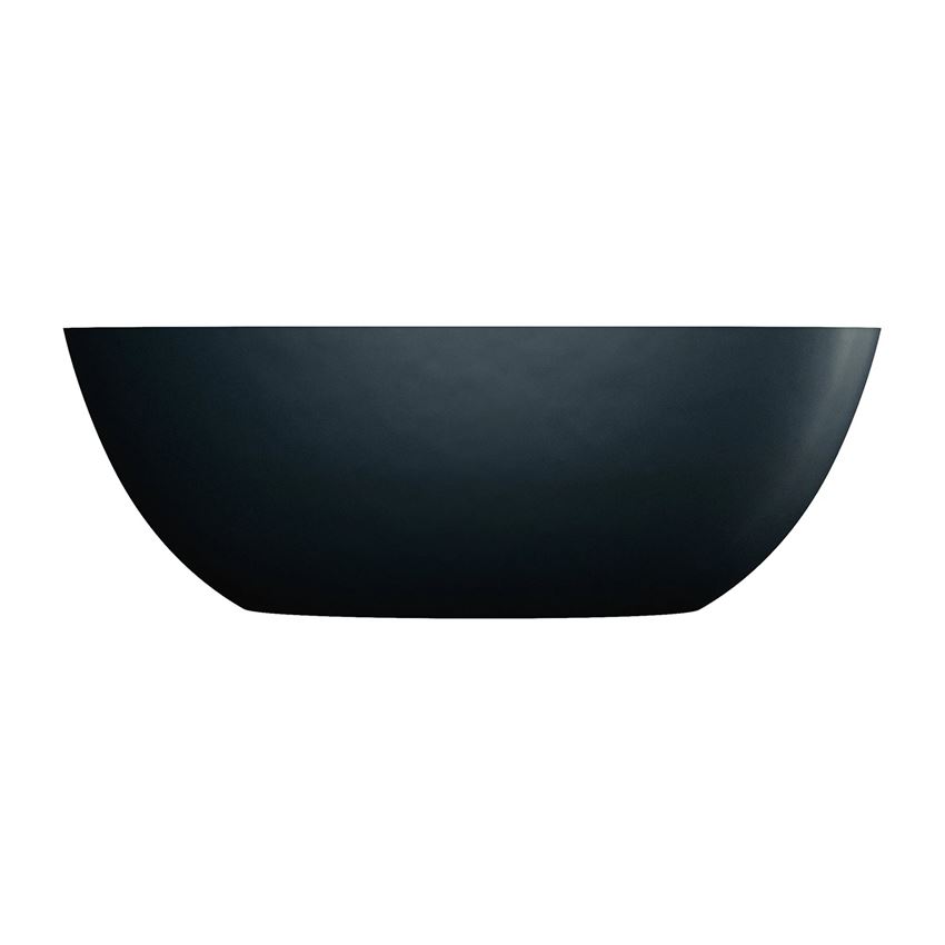 Wanna wolnostojąca z przelewem 160x75 cm black lava Omnires Shell