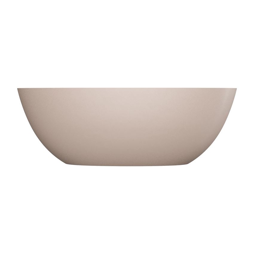 Wanna wolnostojąca z przelewem 160x75 cm dune beige mat Omnires Shell