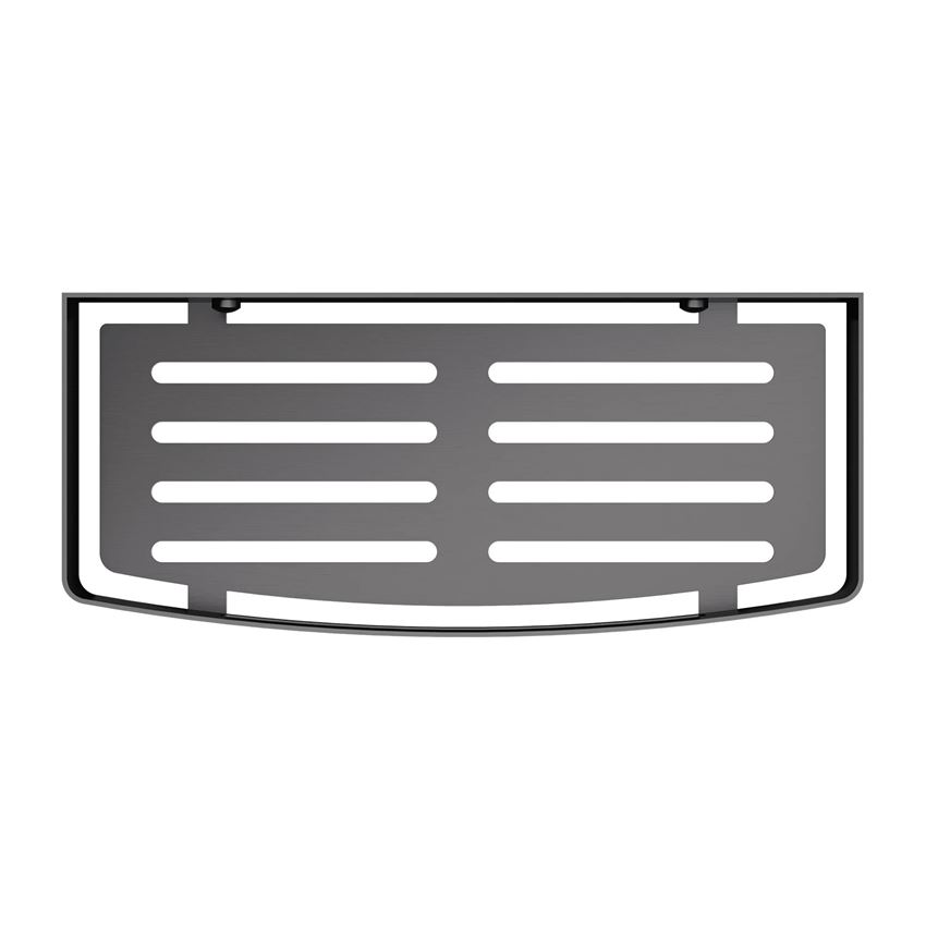 Koszyk prysznicowy 30x cm antracyt szczotkowany Omnires Uni