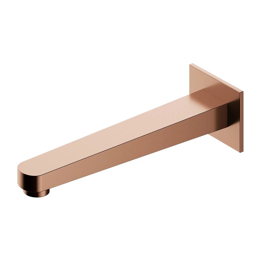 Wylewka wannowa ścienna miedź szczotkowana Omnires Contour