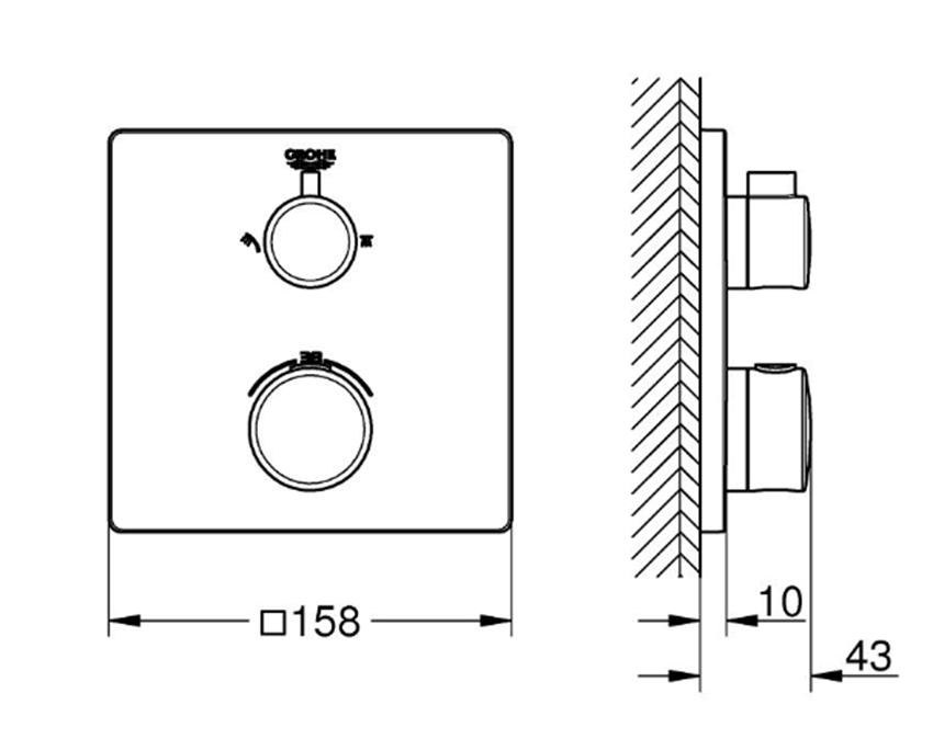 Bateria termostatyczna Grohe Grohtherm 1022092430
