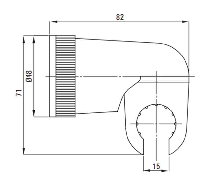 Zestaw prysznicowy Deante Joko BOJ 011M rys techniczny
