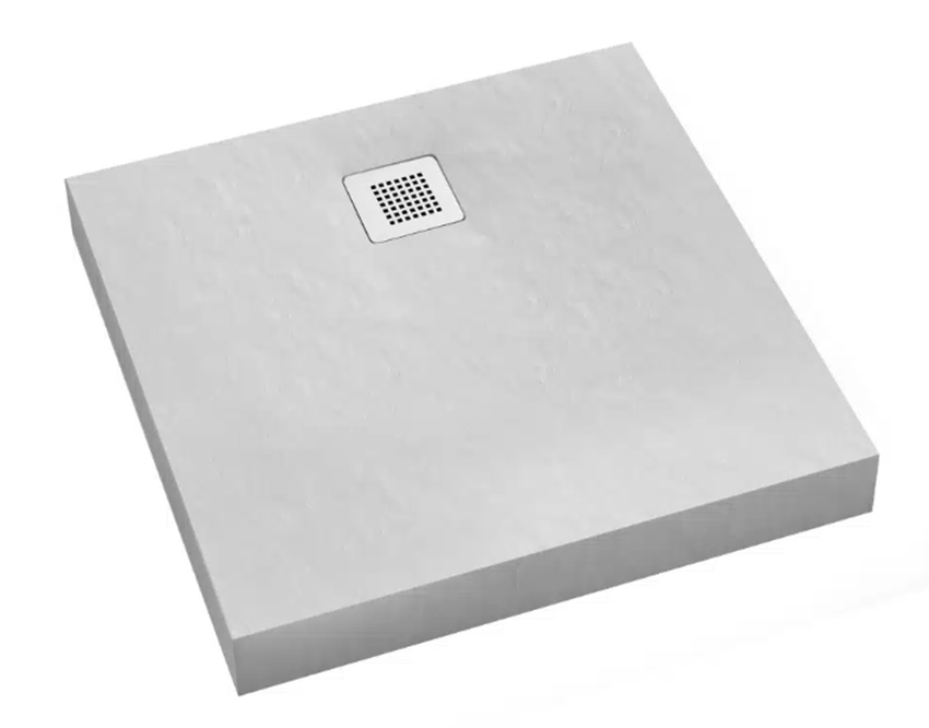 Brodzik kwadratowy Schedpol New Horizons White Stone 3.3402/B/ST-M2