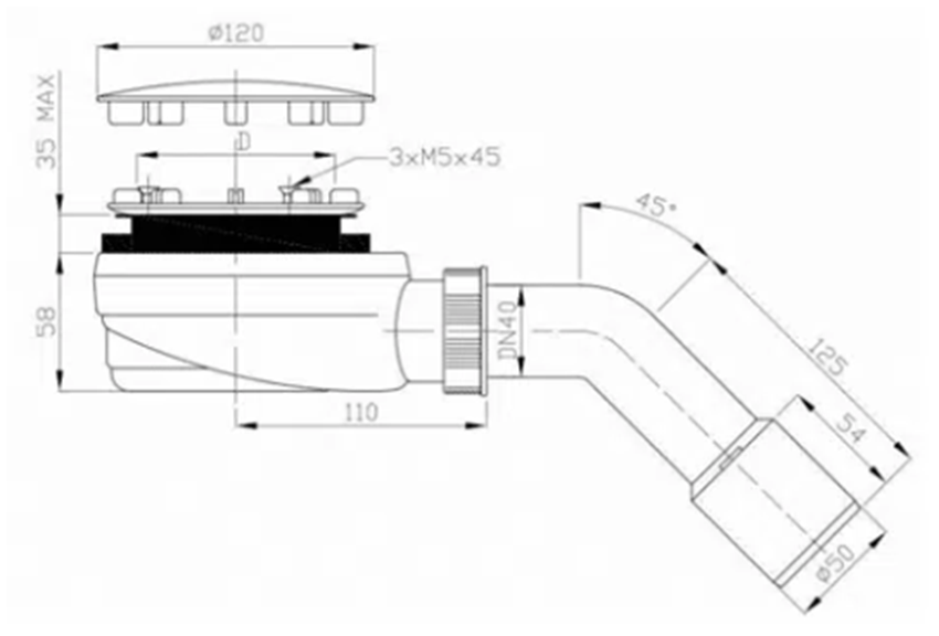 Syfon Schedpol Corrina New 3.4374 tys techniczny