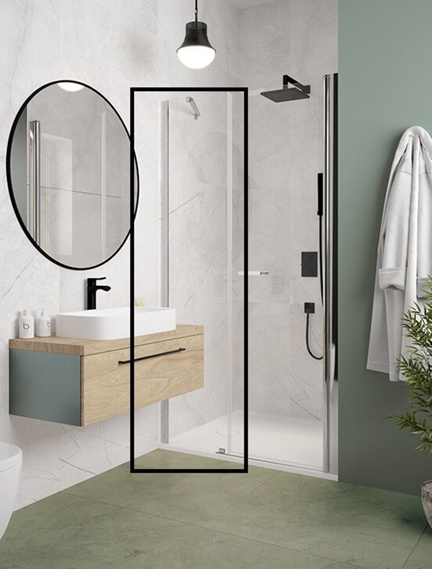 Ścianka dodatkowa Sanplast Exa Line 600-540-1230-38-401