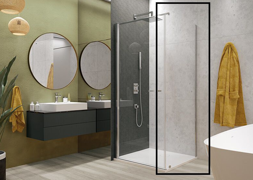 Ścianka dodatkowa Sanplast Exa Line 600-540-1150-38-401