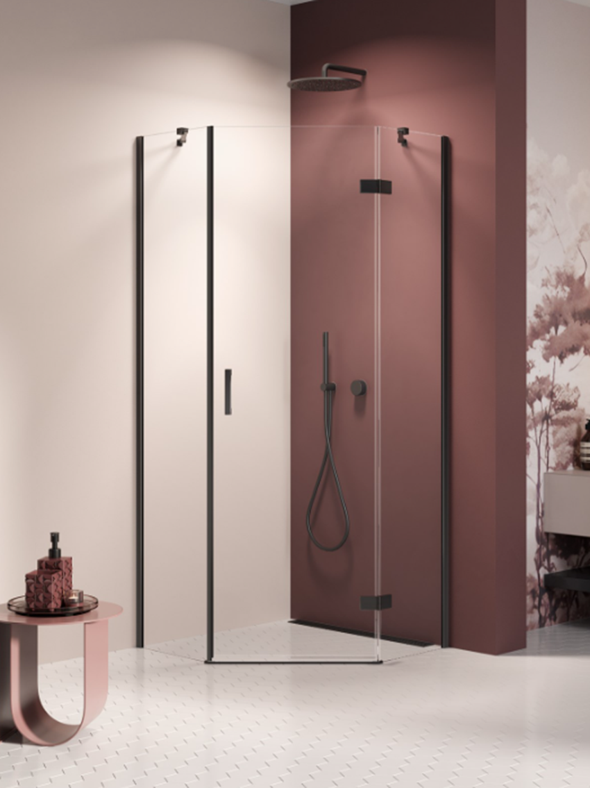 Kabina pięciokątna New Trendy Nesta Black K-3786