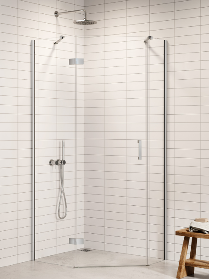 Kabina pięciokątna New Trendy Nesta Chrome K-3693