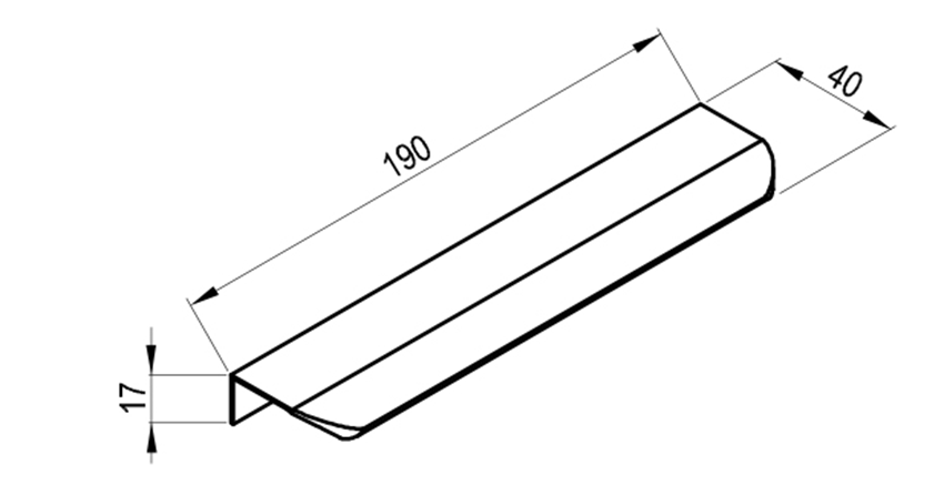 Uchwyt Ravak Comfort II X000001826 rys techniczny
