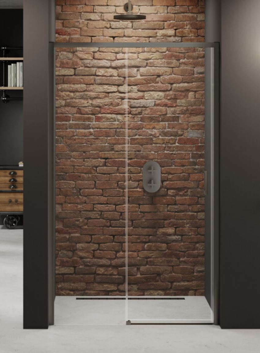 Drzwi wnękowe New Trendy Prime Gunmetal Brushed D-0893A