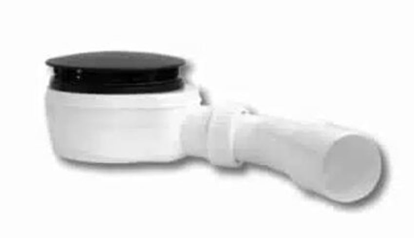 Brodzik kwadratowy Schedpol Etrusco Black Stone 3.461/C/ST syfon