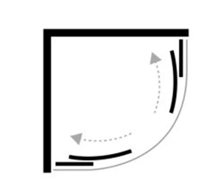 New Trendy rozsuwane półokrągła