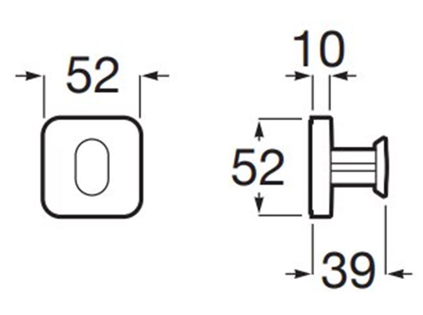 Haczyk Roca Victoria A817880NB0 rys techniczny