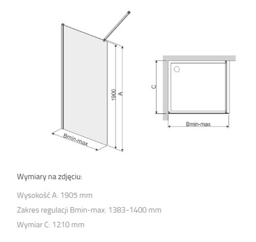 Kabina walk-in Sanplast TX 600-271-2180-38-401 rys techniczny