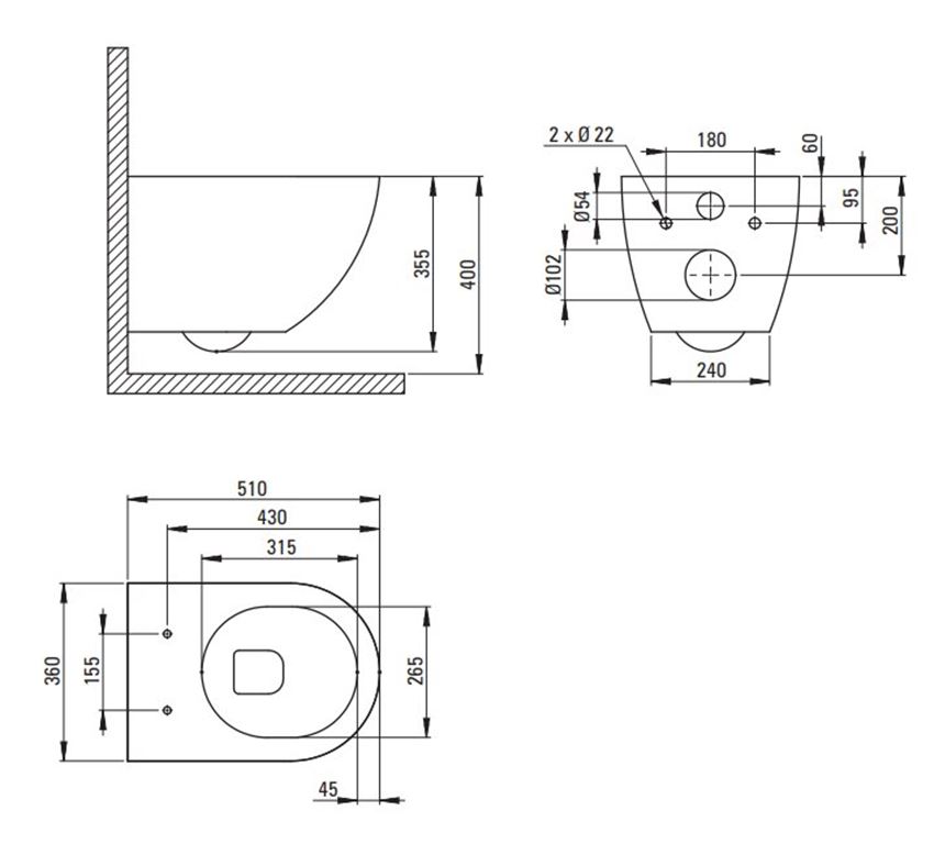 Zestaw Deante Peonia CDETDZPW
