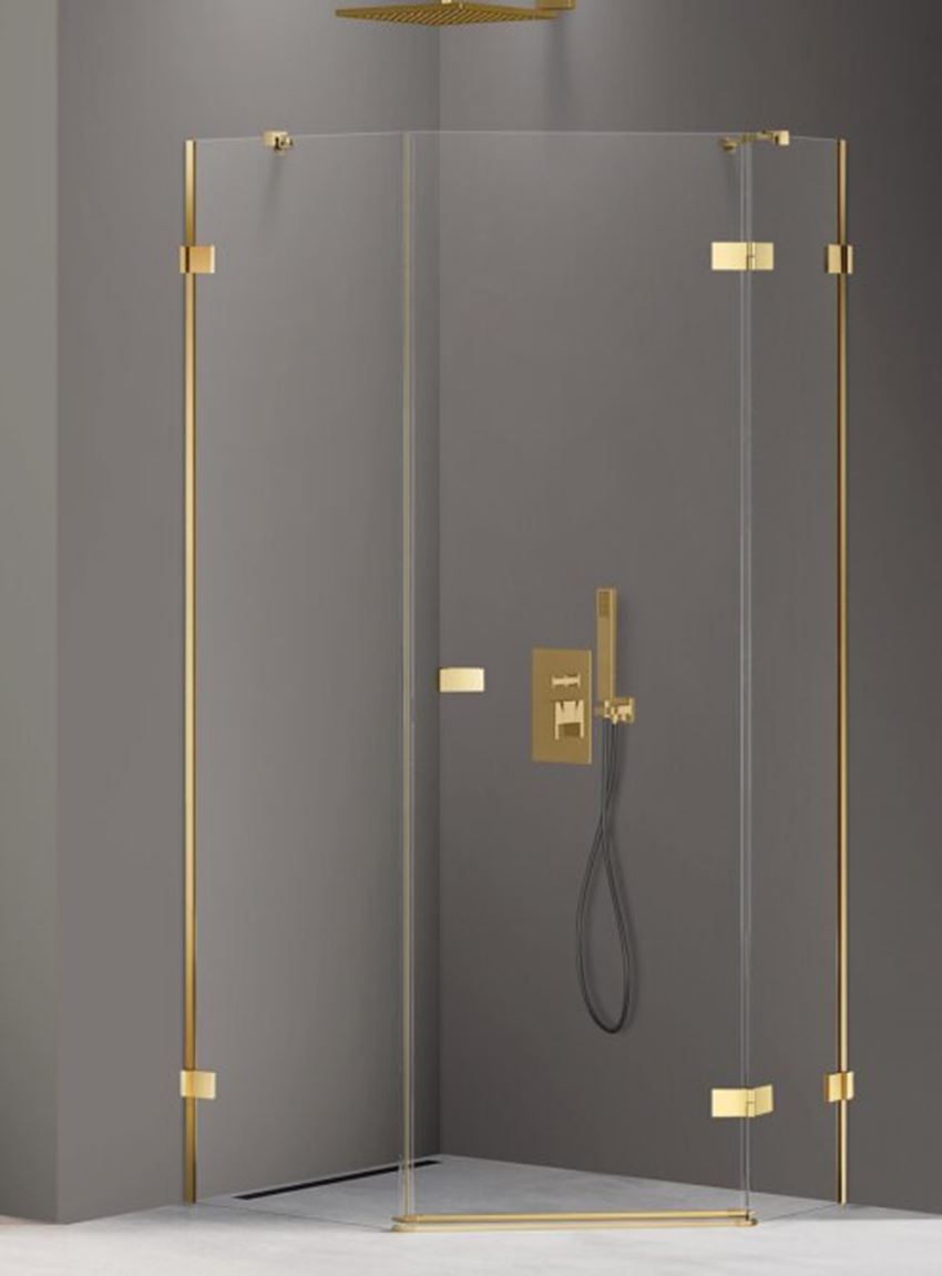 Kabina pięciokątna New Trendy Avexa Gold Shine EXK-3847