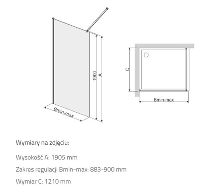 Kabina walk-in Sanplast TX 600-271-2130-38-401 rys techniczny