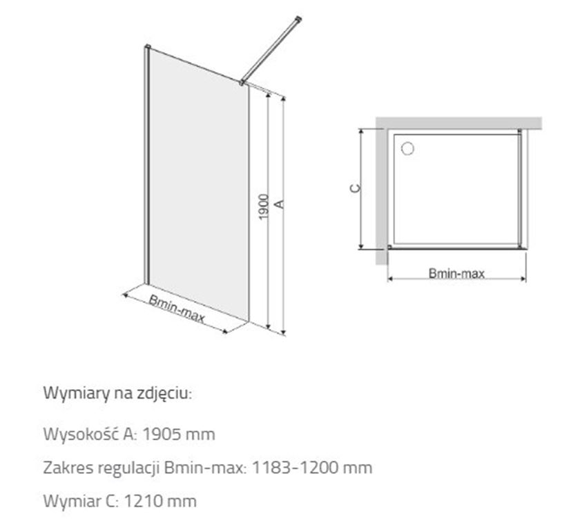 Kabina walk-in Sanplast TX 600-271-2160-39-401 rys techniczny
