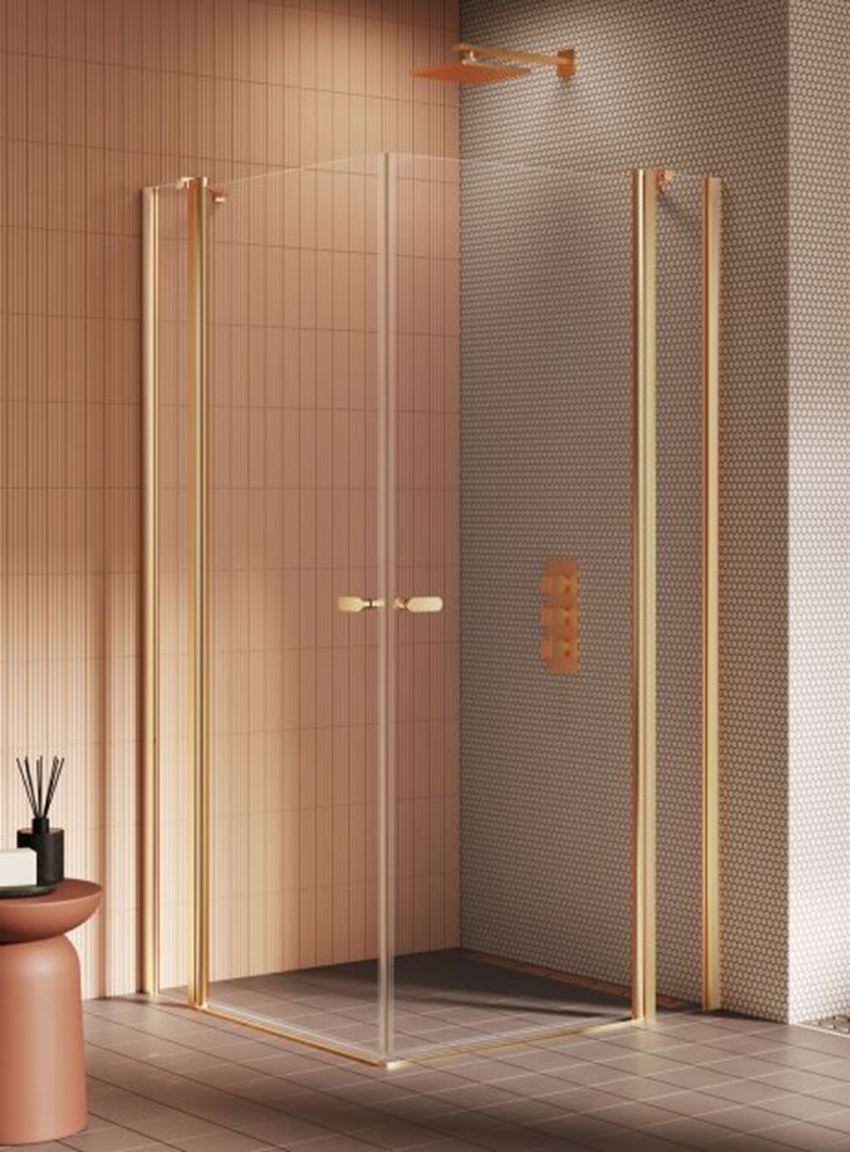 Kabina prysznicowa New Trendy New Soleo Gold Brushed K-4238