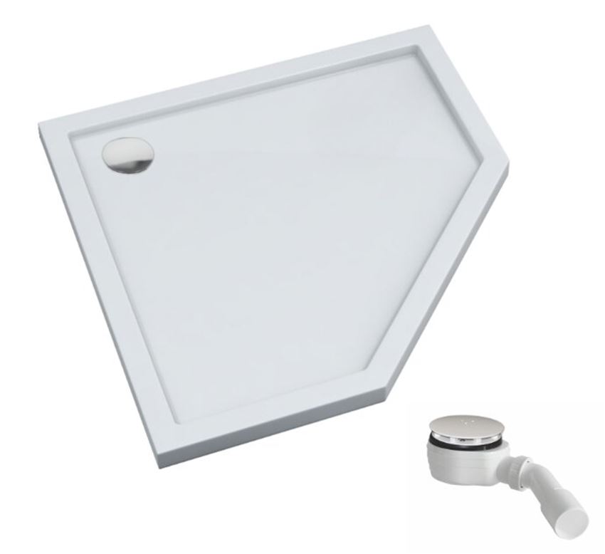 Brodzik pięciokątny Schedpol Caspar New Smooth White 3.2899