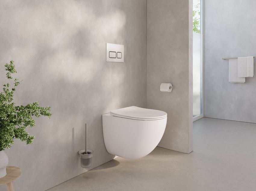 Miska WC podwieszana z deską wolnoopadającą SoftClose, 36x50 cm biała Ravak Chrome AquaSpin