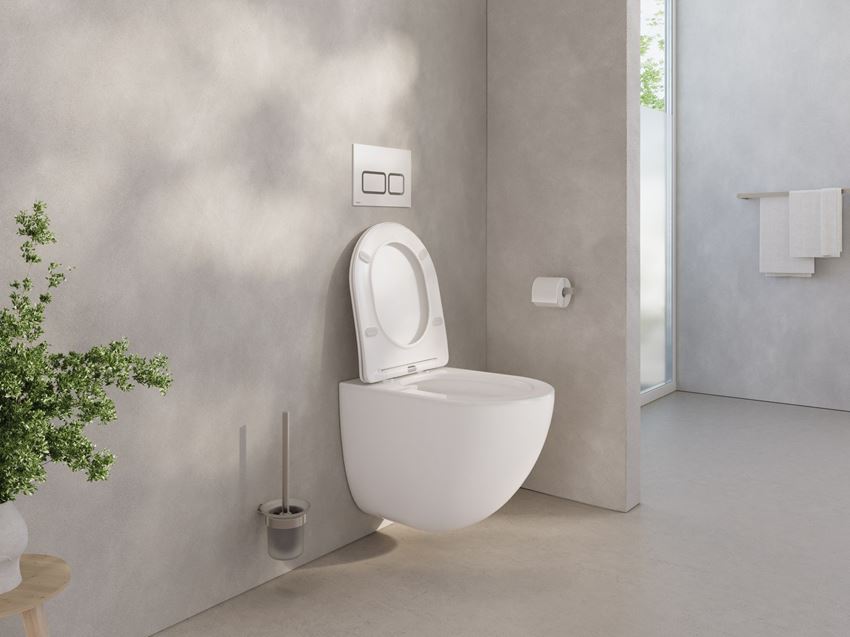 Miska WC podwieszana z deską wolnoopadającą SoftClose, 36x50 cm biała Ravak Chrome AquaSpin