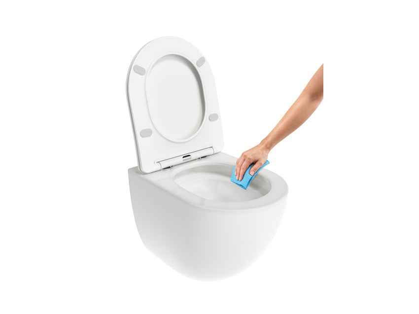 Miska WC podwieszana z deską wolnoopadającą SoftClose, 36x50 cm biała Ravak Chrome AquaSpin