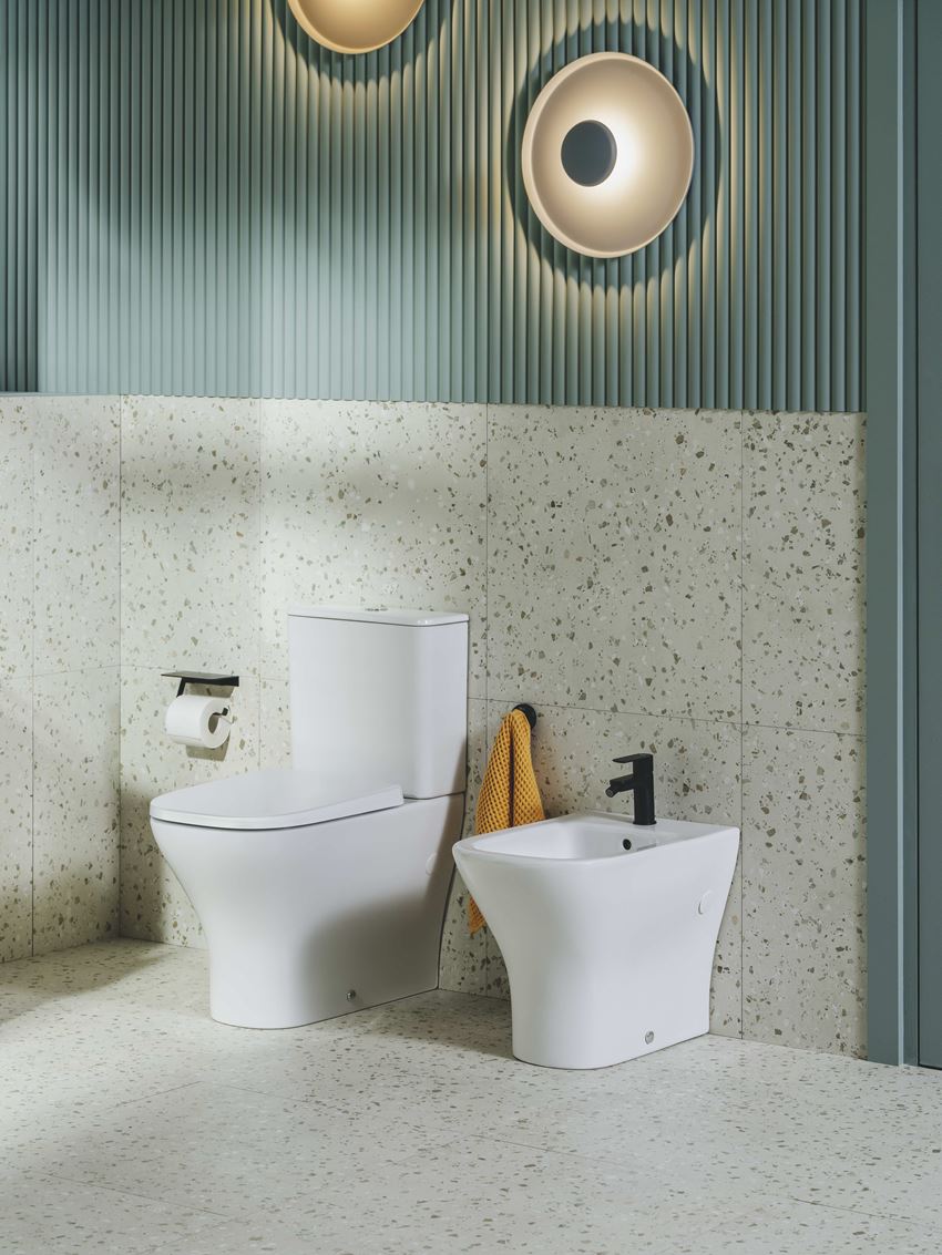 Miska WC do kompaktu Rimless® Vortex o/podwójny 63x35,5 cm biała Roca Optica