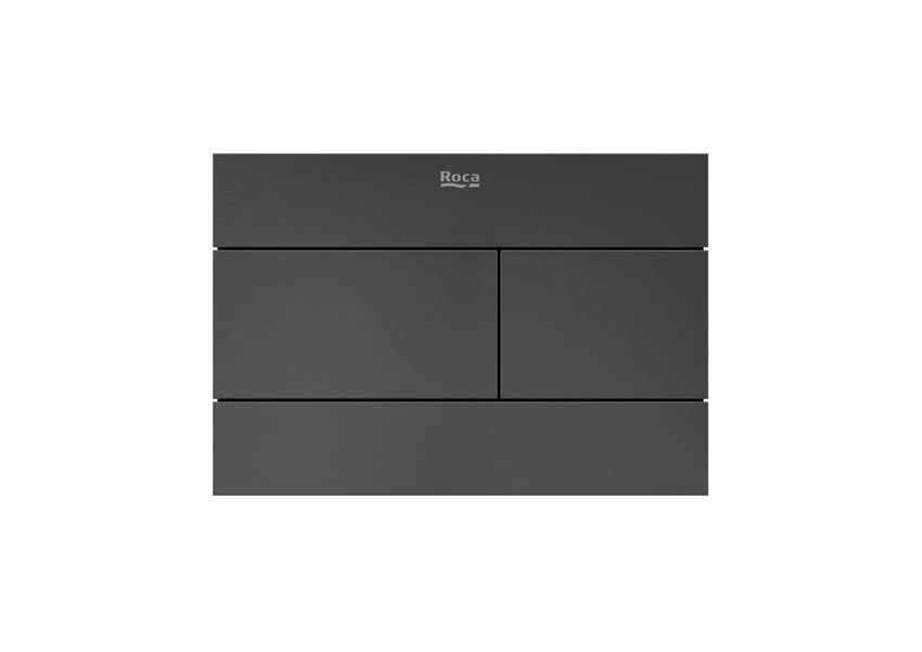 PS2 - Przycisk podwójny brushed titanium black Roca Duplo S