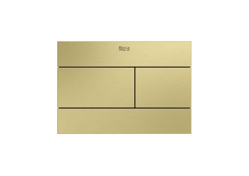 PS2 - Przycisk podwójny brushed gold Roca Duplo S
