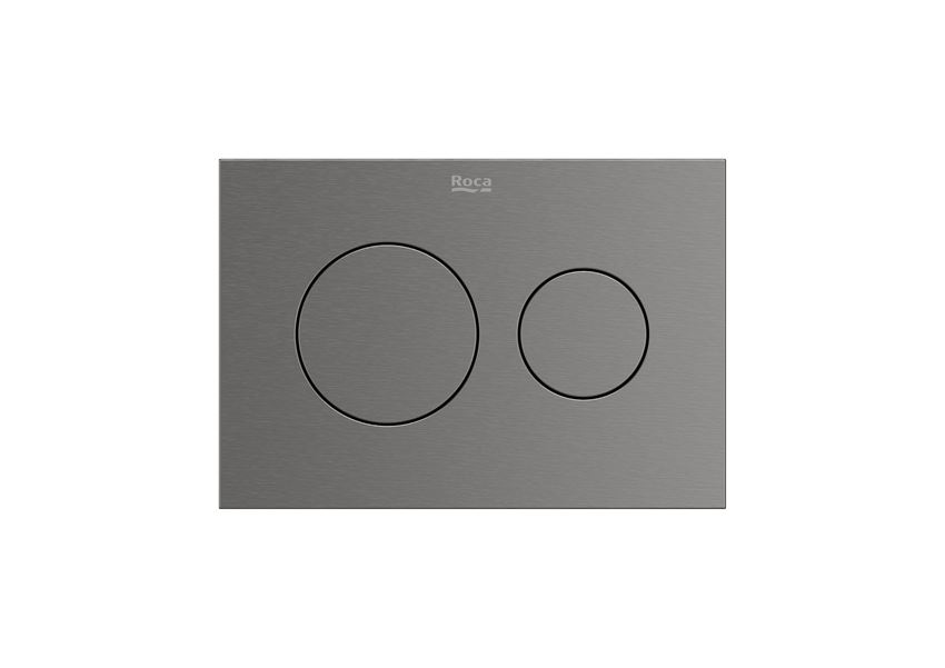 PS3 - Przycisk podwójny brushed graphite Roca Duplo S