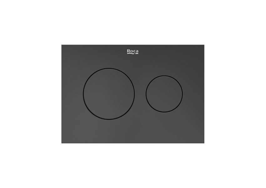 PS3 - Przycisk podwójny brushed titanium black Roca Duplo S