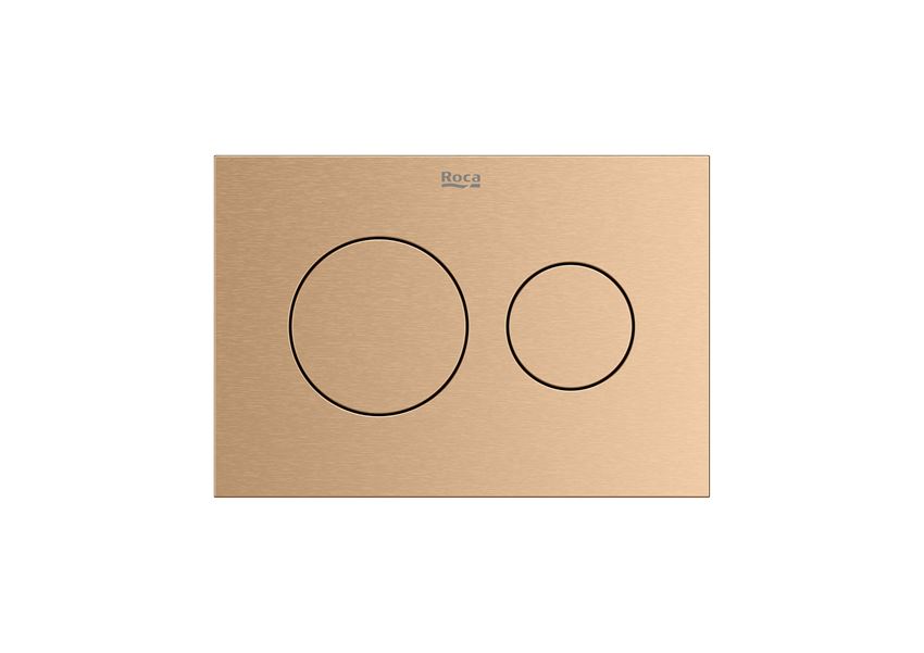 PS3 - Przycisk podwójny brushed copper Roca Duplo S