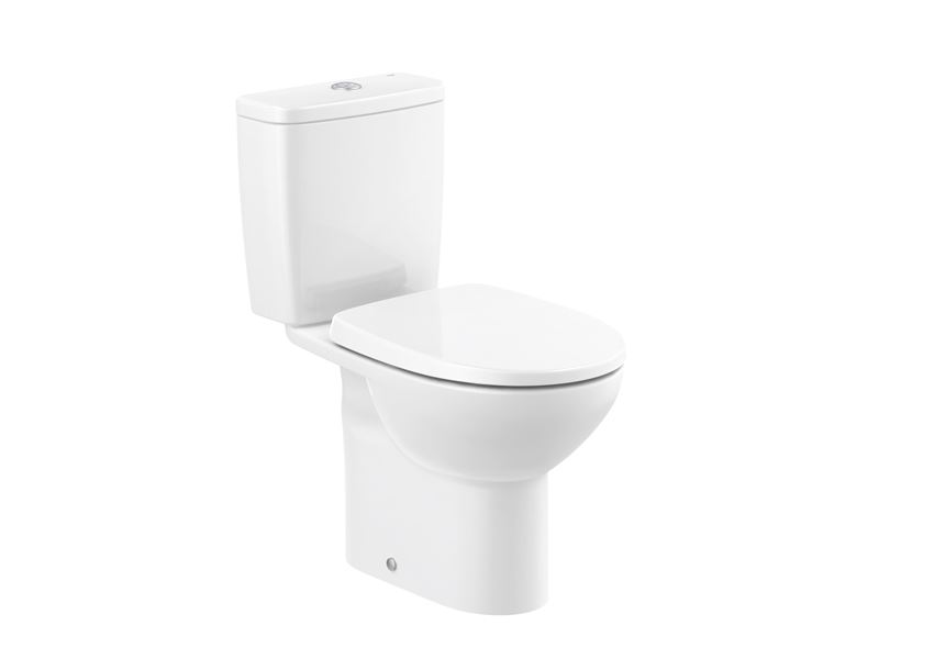 Miska WC do kompaktu WC, o/pionowy 35,5x66,5 cm biała Roca Victoria