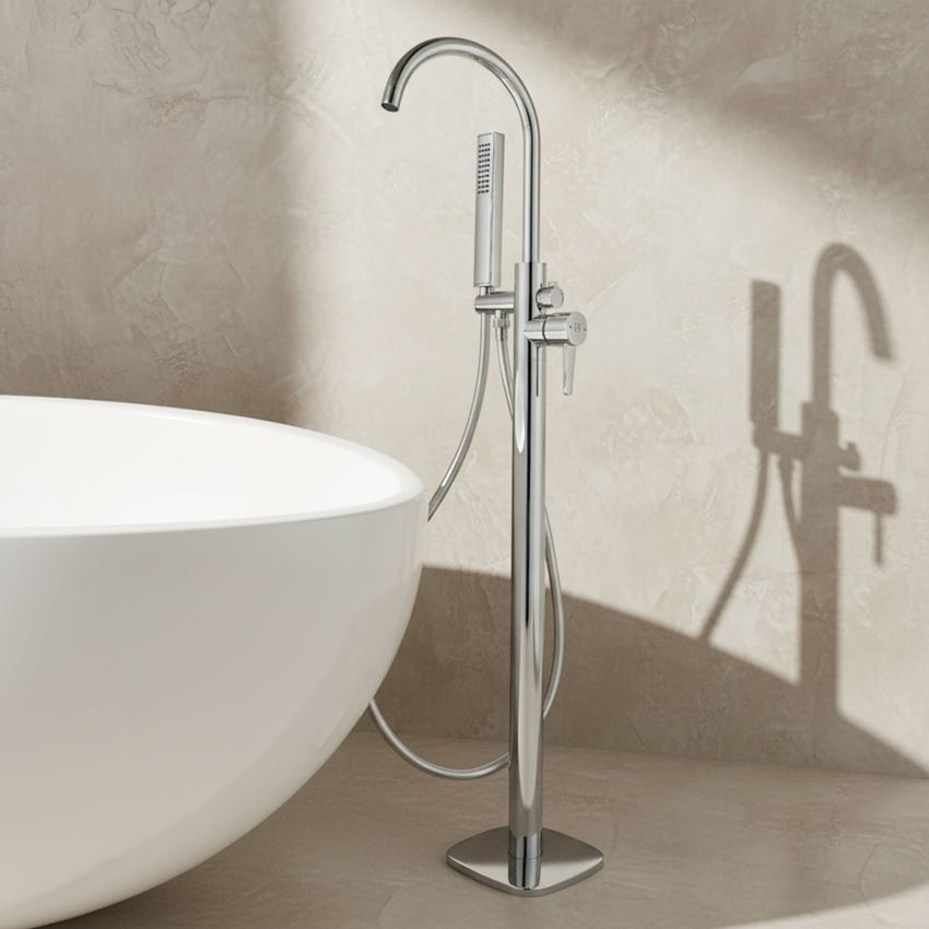 Bateria wannowa wolnostojąca chrom IÖ Ronne